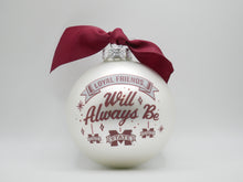 Load image into Gallery viewer, Miss State Mascot Glass Ball Ornament