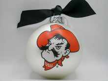 Load image into Gallery viewer, Oklahoma State Mascot Glass Ball Ornament