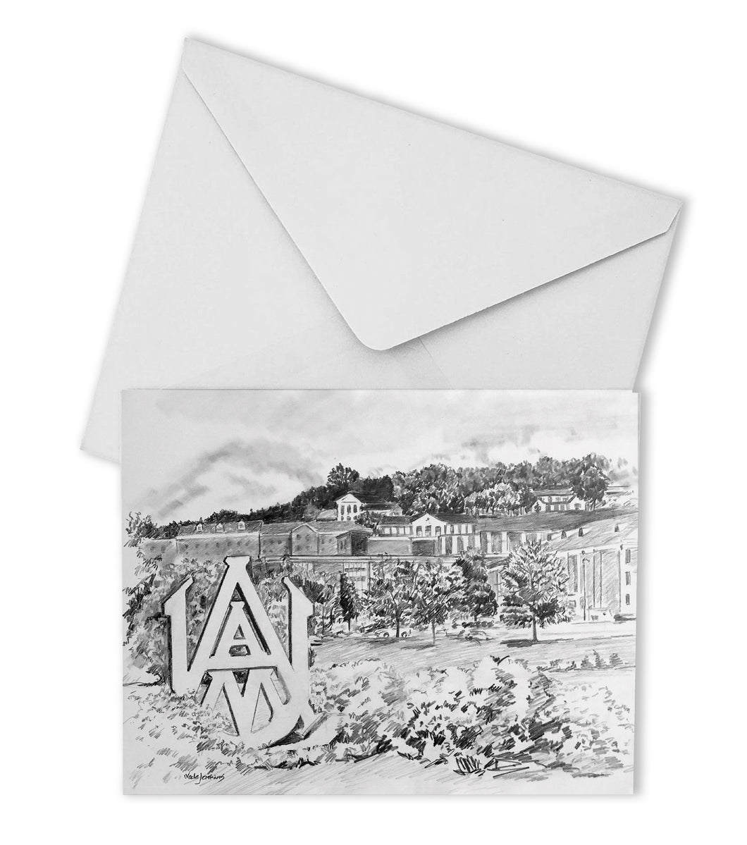 Alabama A&M Campus Boxed Note Cards