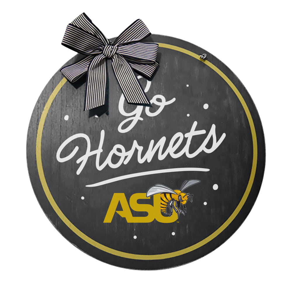 Alabama State Spirit Wood Door Hanger