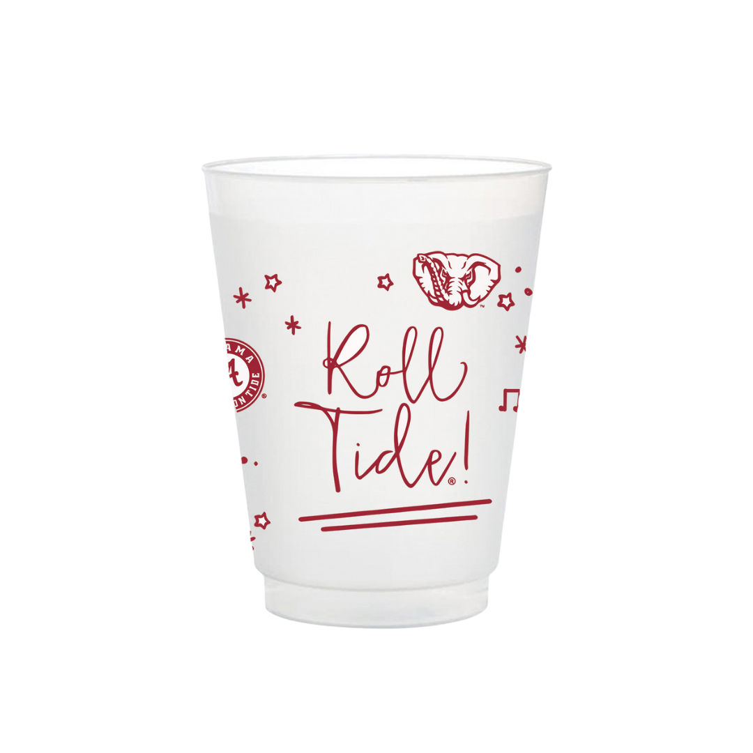 Alabama Frosted Flex Party Cups (8-Pack)