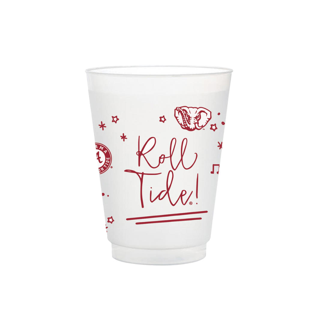 Alabama Frosted Flex Party Cups (8-Pack)