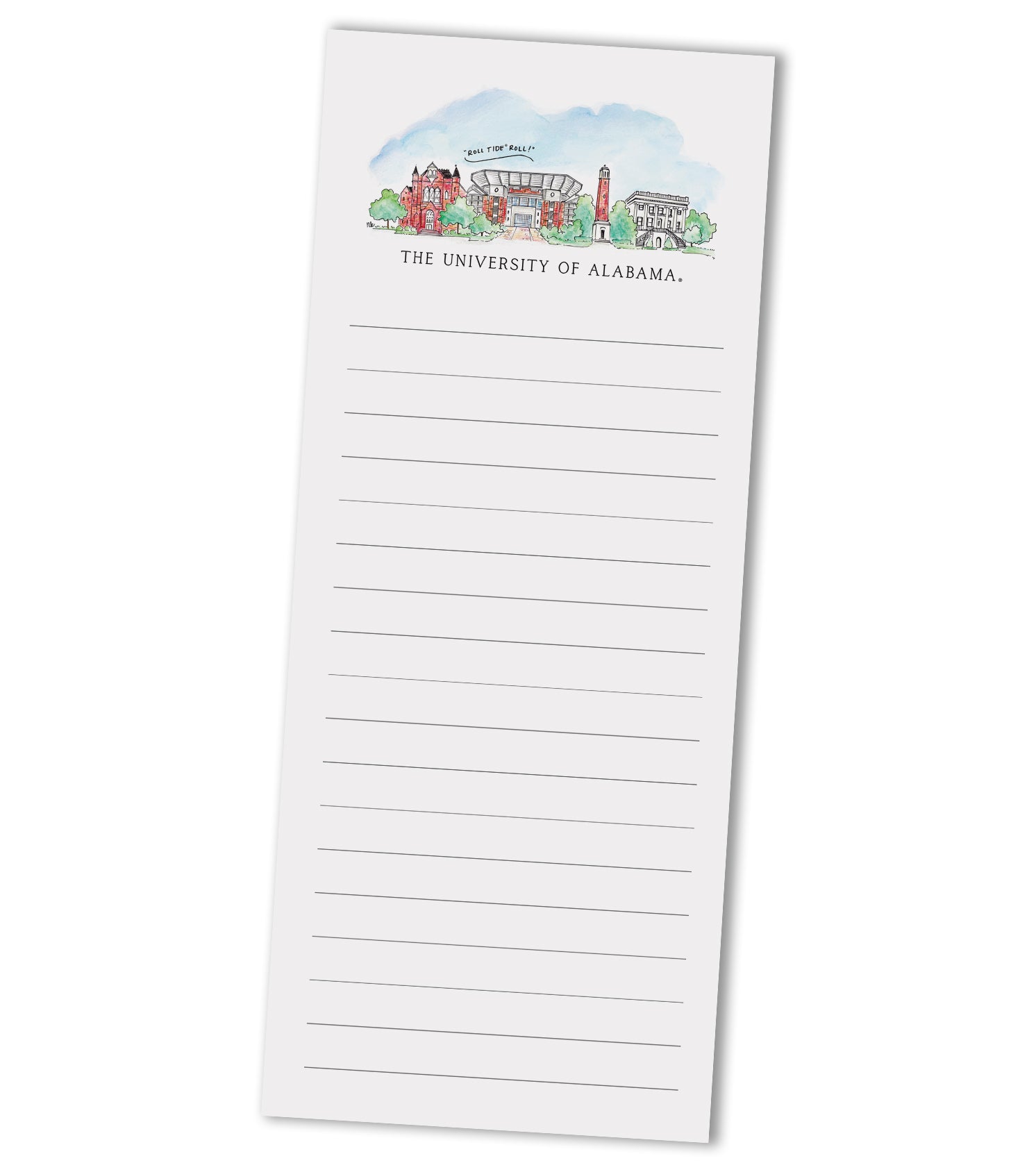 Alabama Skyline 3.5x8.5 Notepad