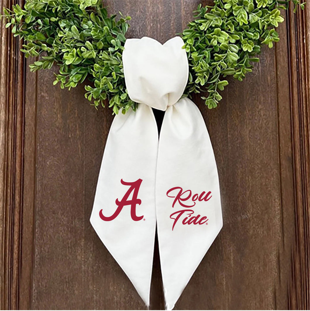 Alabama Printed Logo Wreath Sash