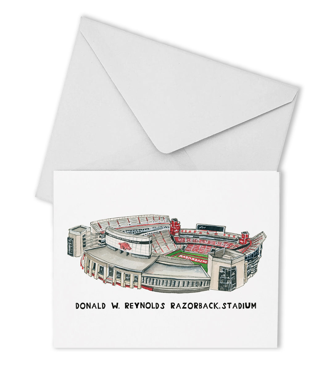 Arkansas Stadium Boxed Note Cards