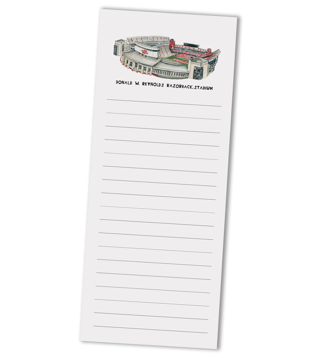 Arkansas Stadium 3.5x8.5 Notepad