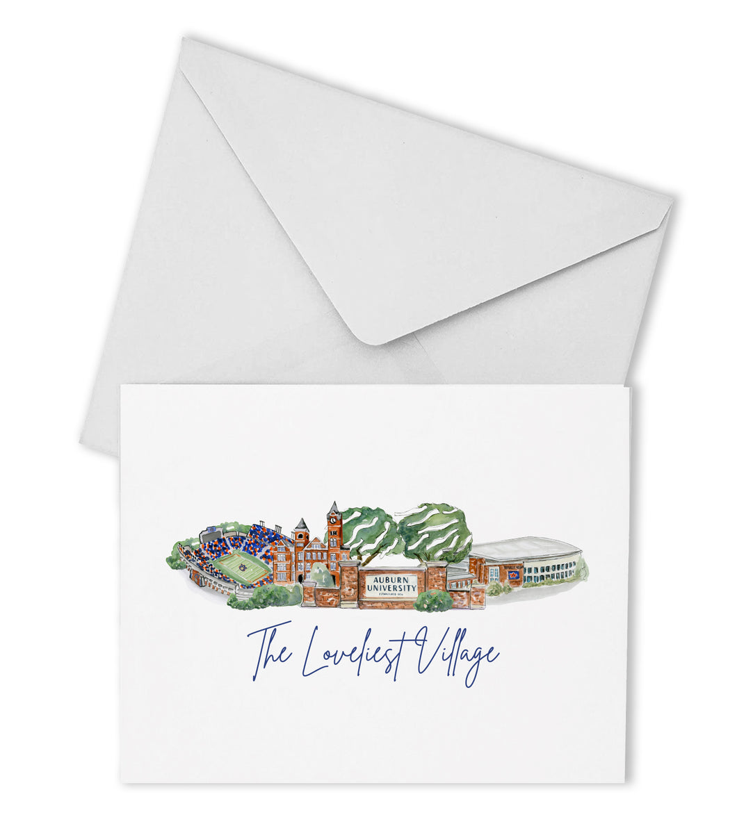 Auburn Landmark Boxed Note Cards