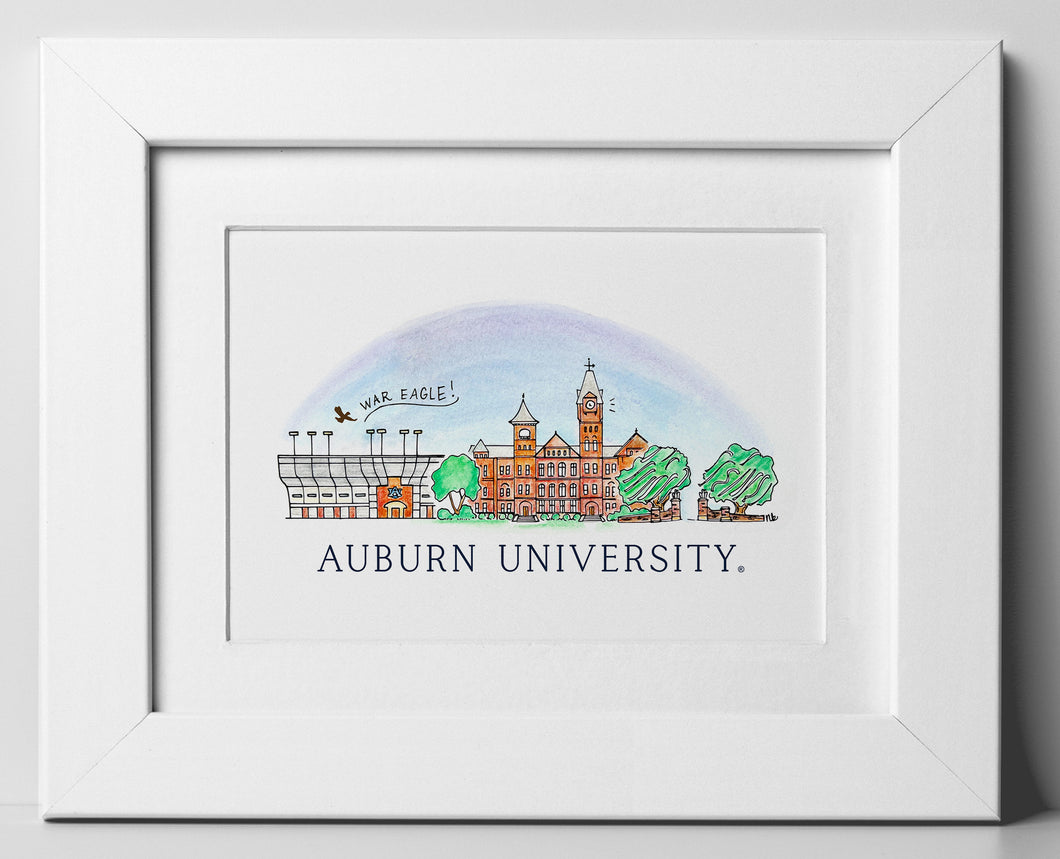 Auburn Skyline 8x10 Prints