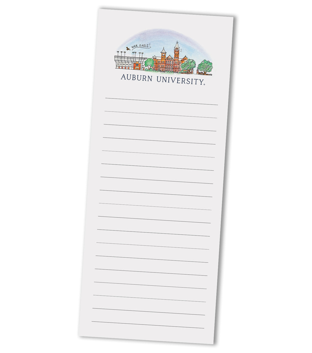 Auburn Skyline 3.5x8.5 Notepad