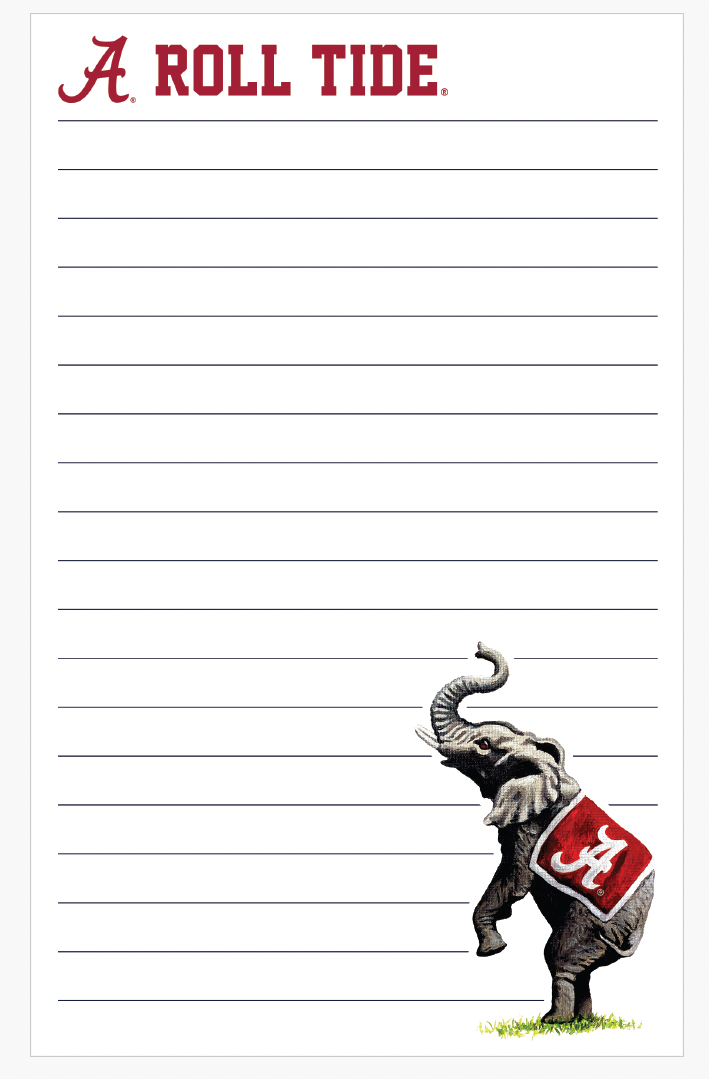 Alabama Mascot 5x8  Notepad