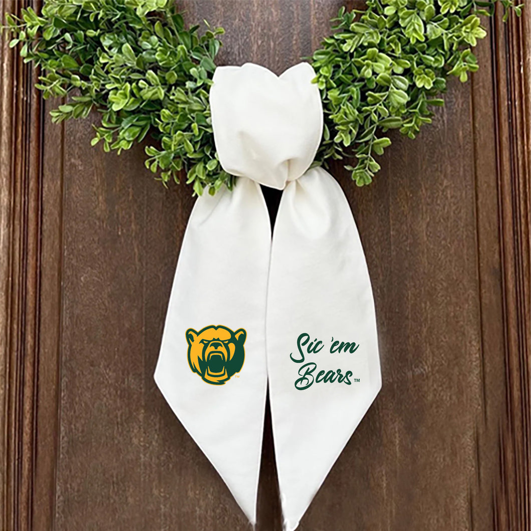Baylor Printed Logo Wreath Sash