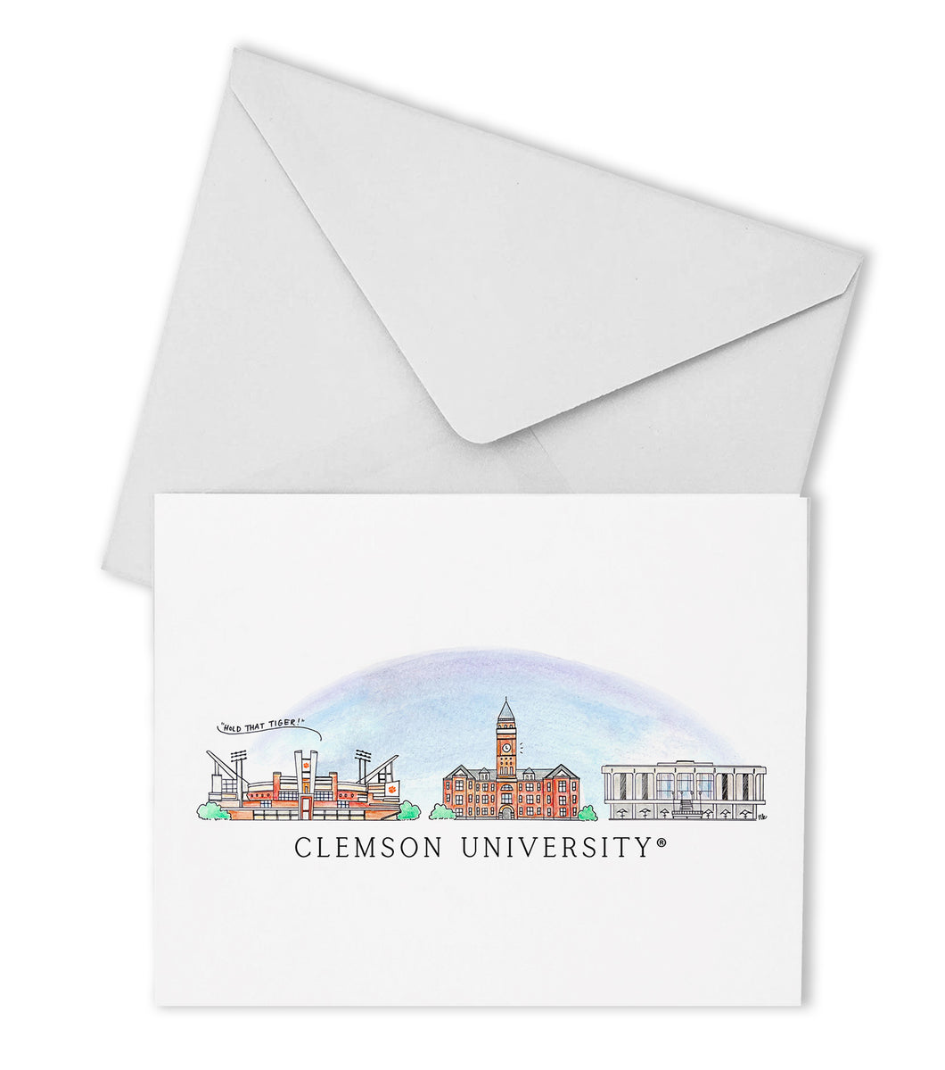 Clemson Skyline Boxed Note Cards