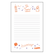 Clemson Confetti 5x8 Notepad