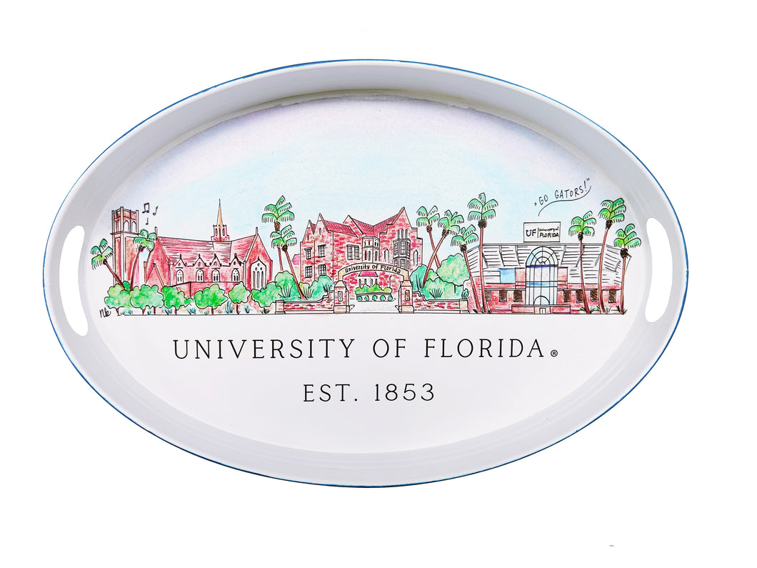 Florida Skyline Oval Tray