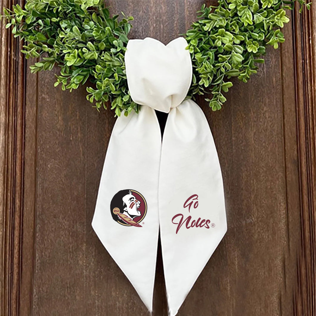 Florida State Printed Logo Wreath Sash