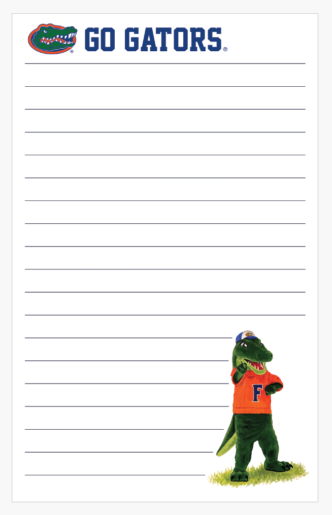 Florida Mascot 5x8 Notepad