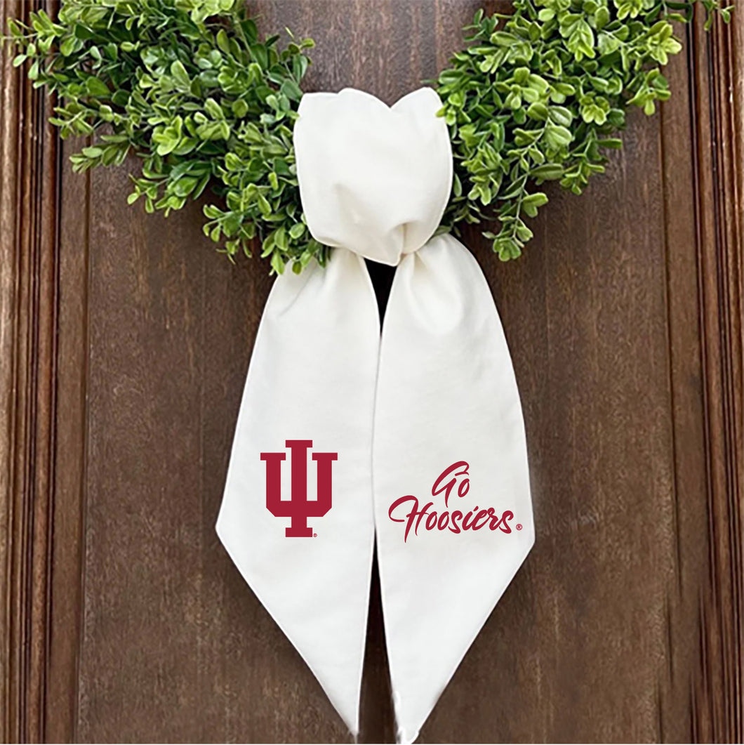 Indiana Printed Logo Wreath Sash