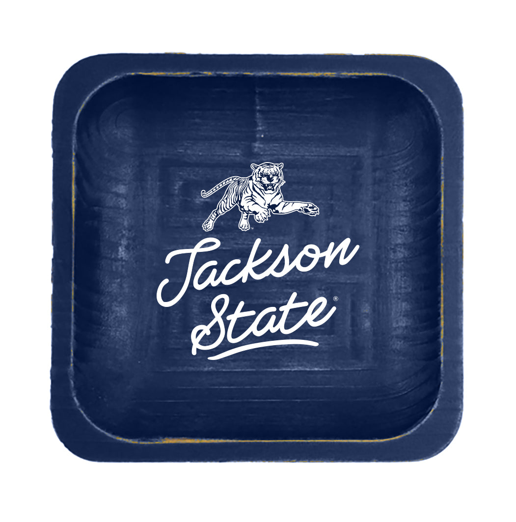 Jackson State Spirit Wood Trinket Tray