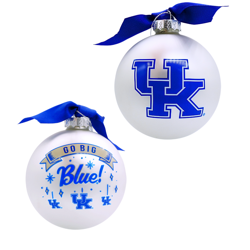 Kentucky Logo Glass Ball Ornament