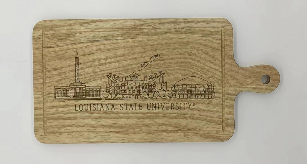 LSU Skyline Charcuterie Board