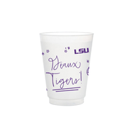 LSU Frosted Flex Party Cups (8-Pack)