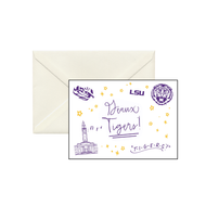 LSU Confetti Boxed Note Cards