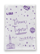 LSU Confetti Tea Towel