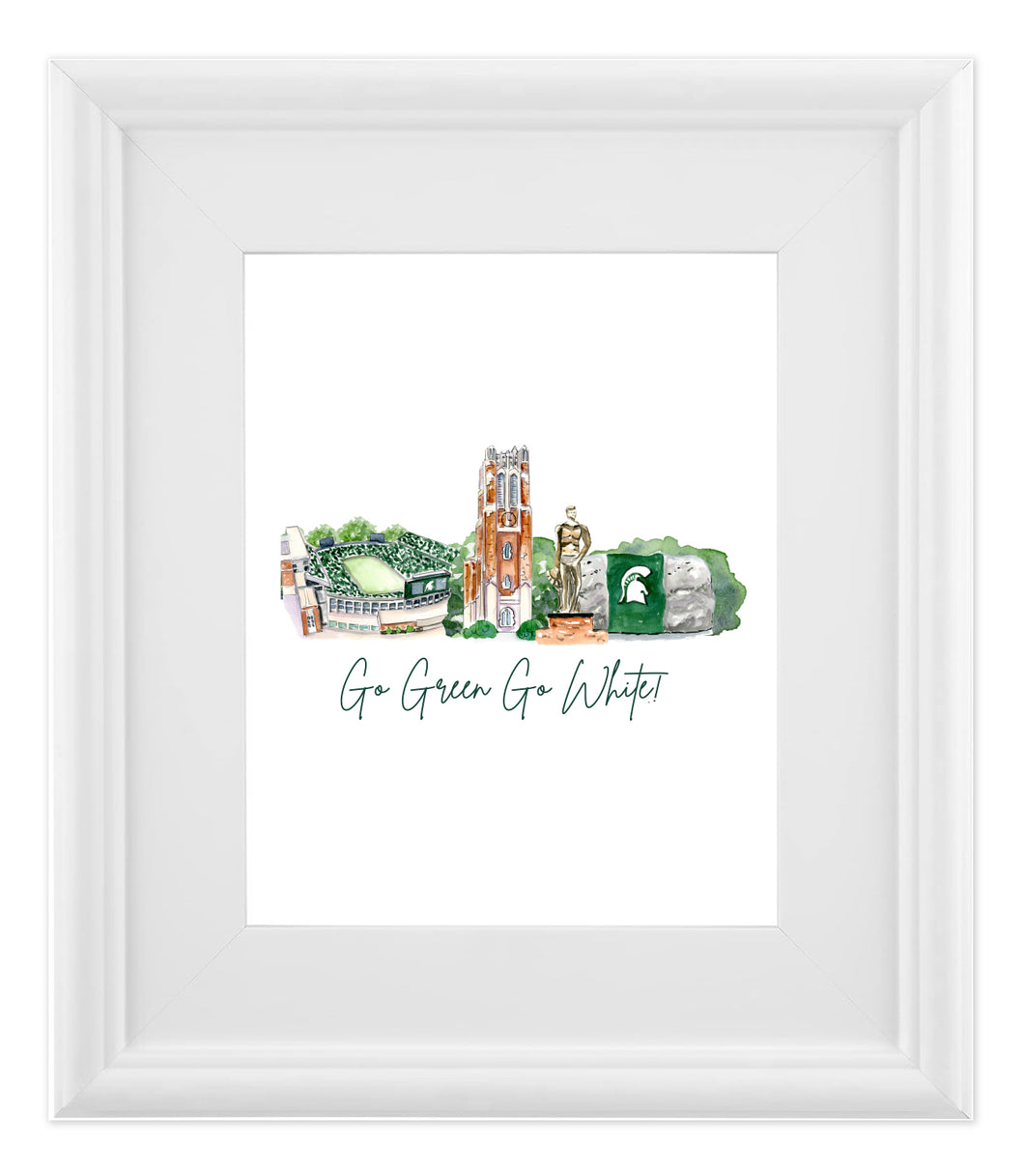 Michigan State Landmark 8x10 Print
