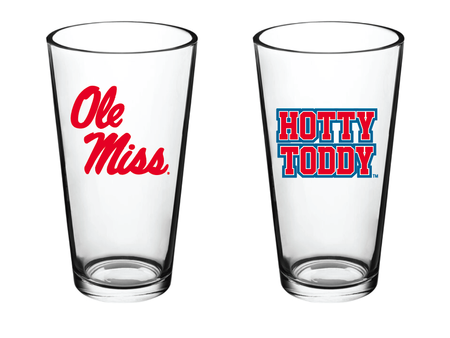 Ole Miss Hotty Toddy Pint Glass