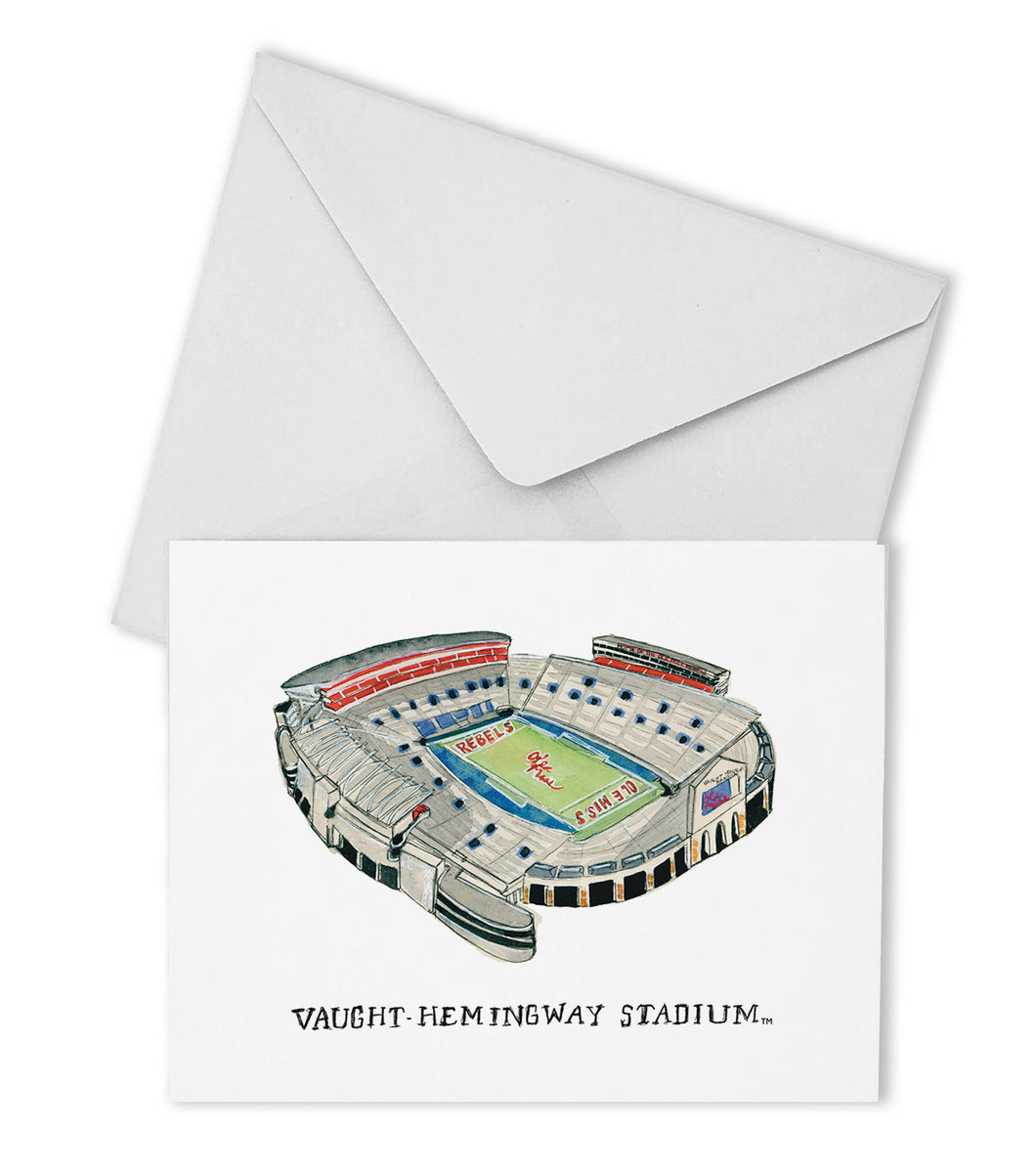 Ole Miss Stadium Boxed Note Cards