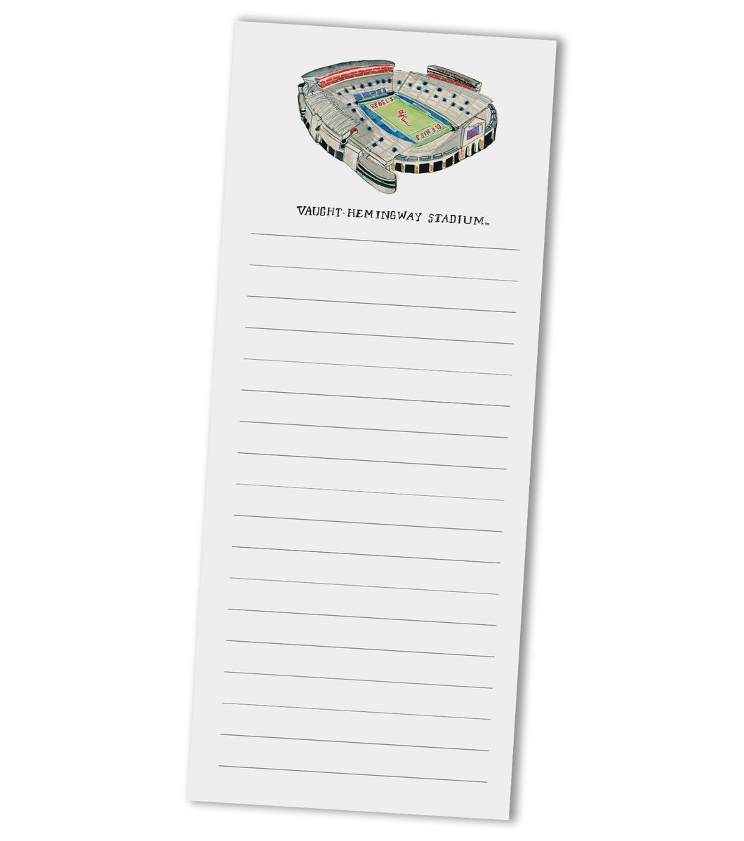 Ole Miss Stadium 3.5x8.5 Notepad