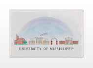 Ole Miss Skyline Magnet