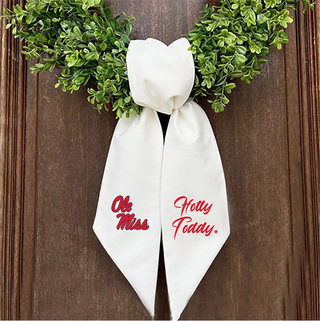 Ole Miss Printed Logo Wreath Sash