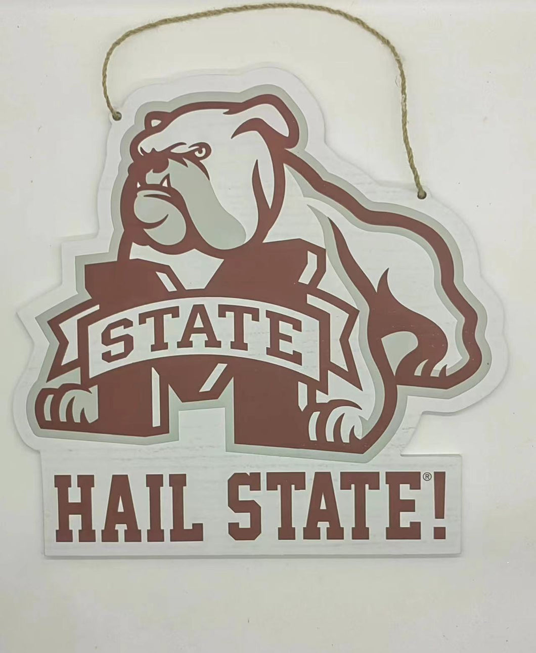 Mississippi State Mascot Wood Door Hanger