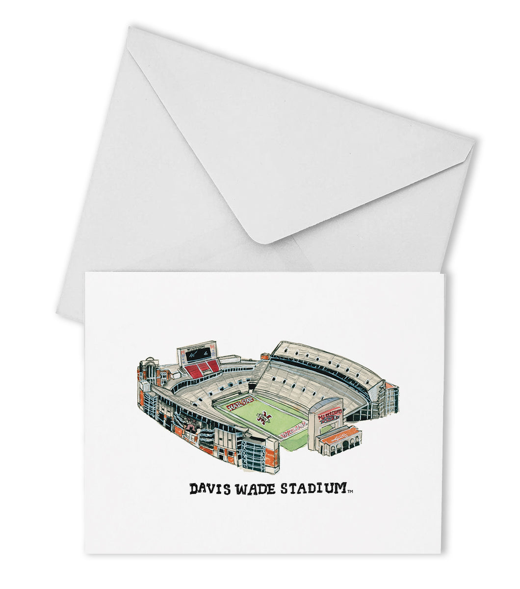 Mississippi State Stadium Boxed Note Cards