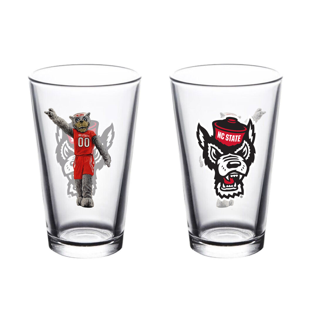 N.C. State Mascot Pint Glass
