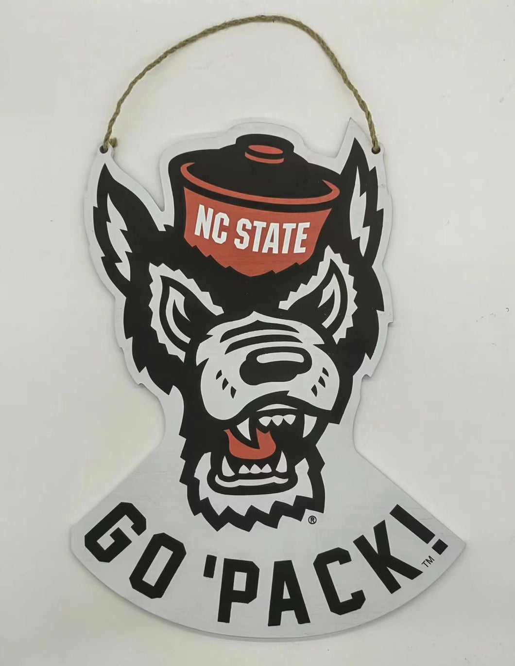 N.C. State Mascot Wood Door hanger