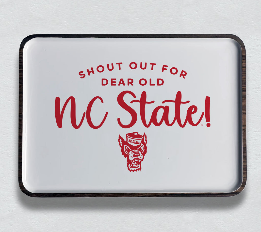 NC State Spirit Mango Wood Tray