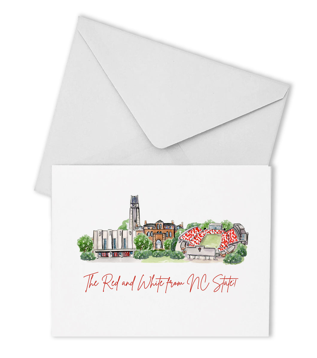 NC State Landmark Boxed Note Cards