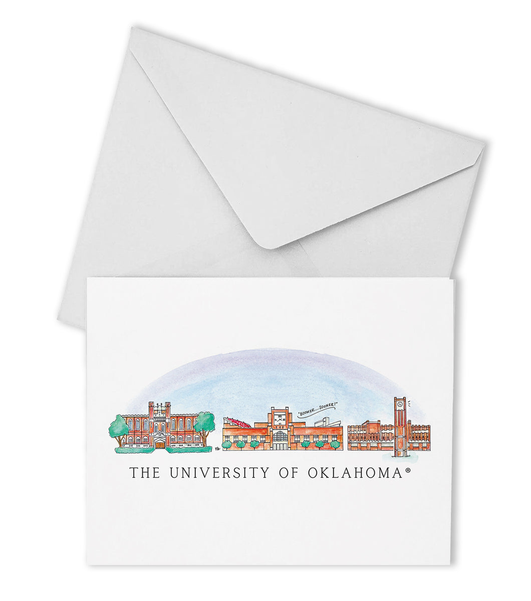 Oklahoma Skyline Boxed Note Cards