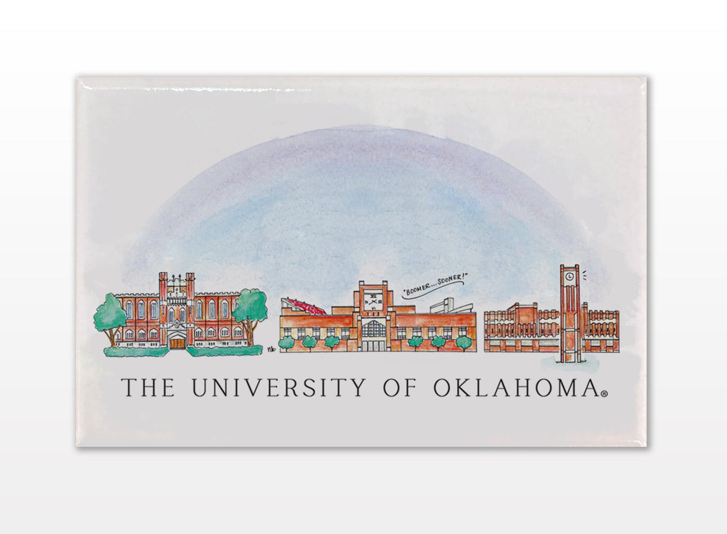 Oklahoma Skyline Magnet
