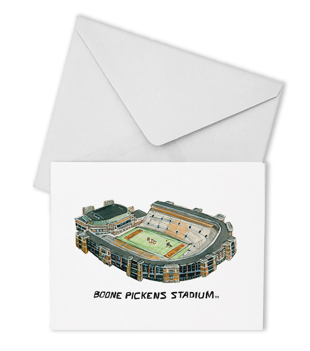 Oklahoma State Stadium Boxed Note Cards