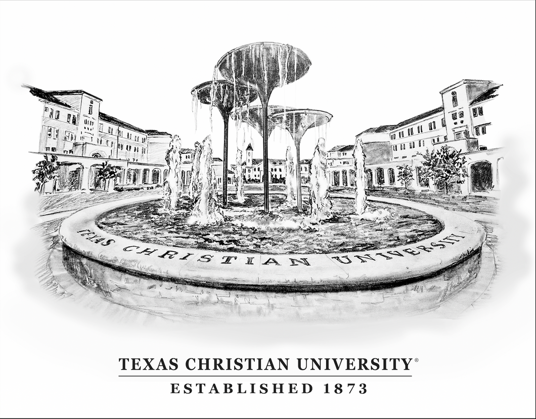 TCU Campus Boxed Notecards