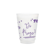TCU Frosted Flex Party Cups (8-Pack)
