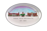 Texas Tech Skyline Oval Tray