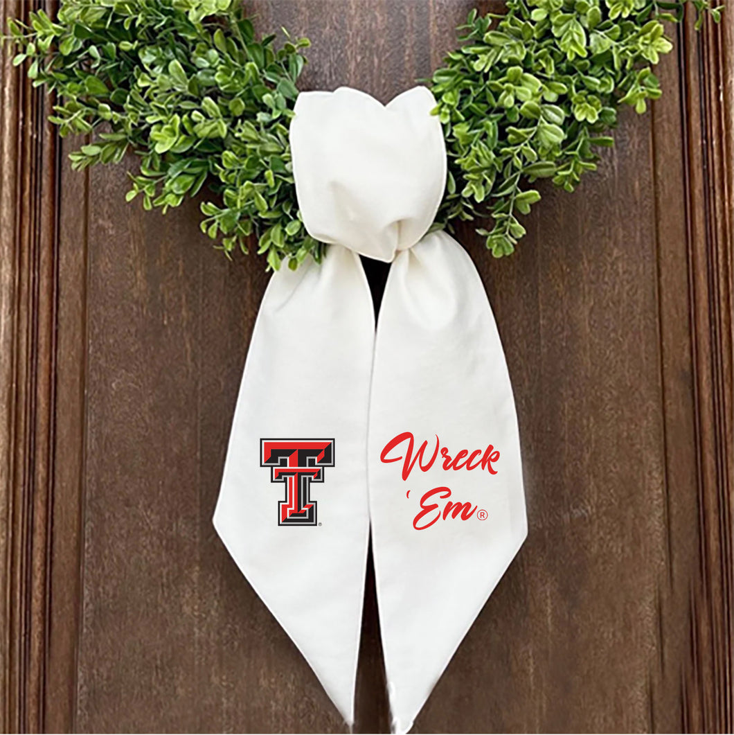 Texas Tech Printed Logo Wreath Sash