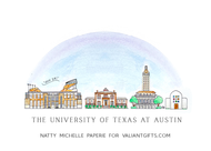 Texas Skyline Magnet