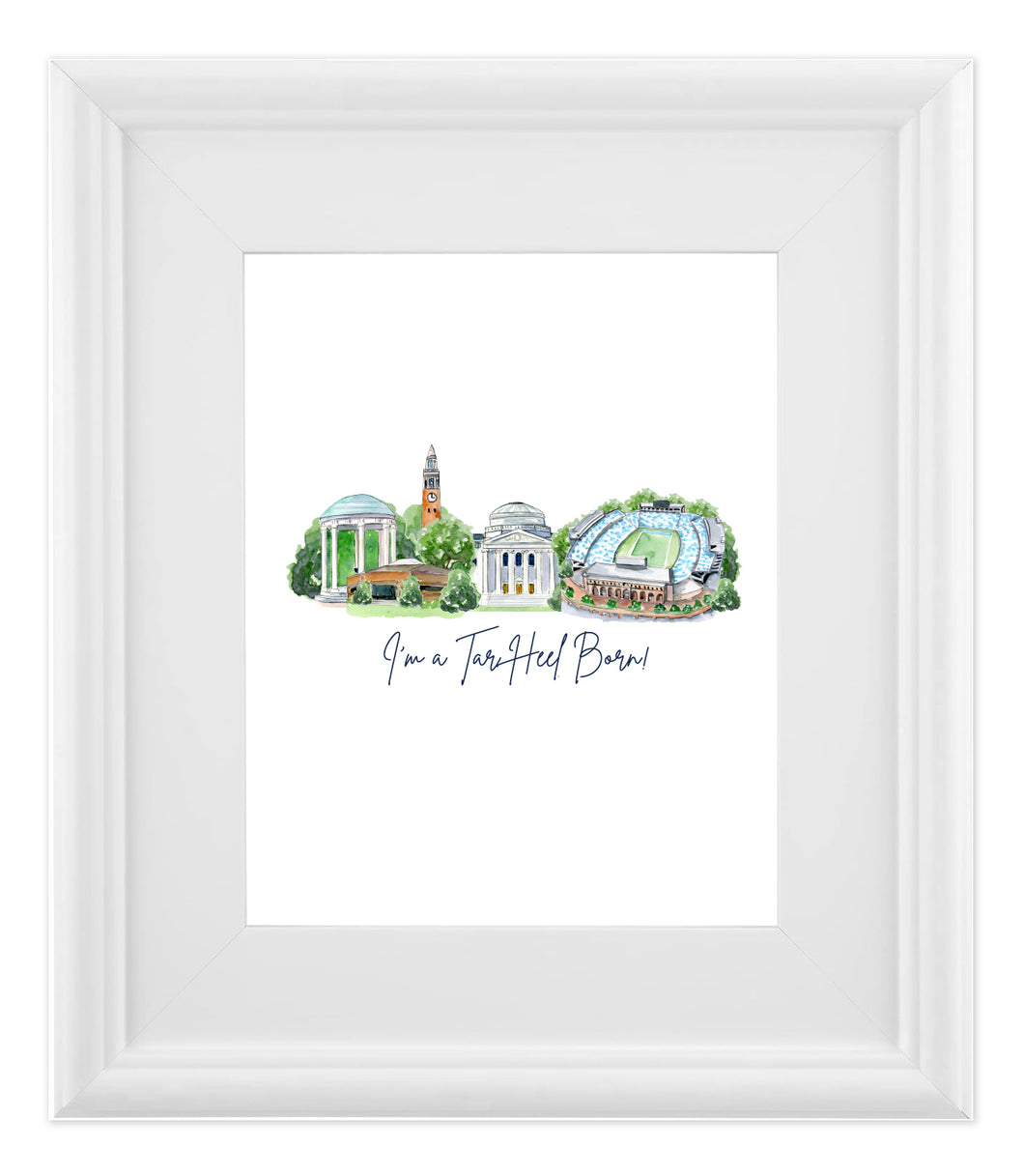UNC Landmark  8x10 Print