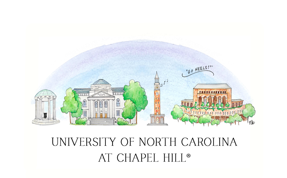 UNC Skyline Magnet