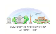 UNC Skyline Magnet